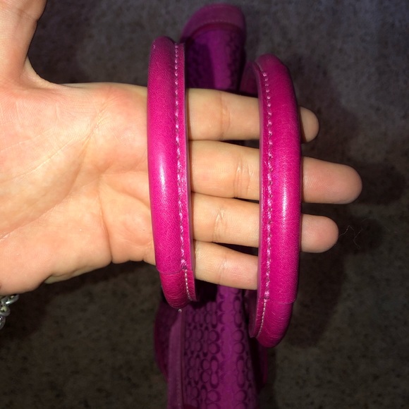 COACH PINK CANVAS⚡️ TOTE BAG AND COIN PURSE SET - Picture 4 of 11